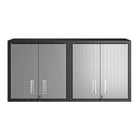 Manhattan Comfort Fortress Modern 30" Floating Garage Cabinet in Dark Gray - Set of 2