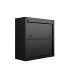 Manhattan Comfort Fortress Modern 30" Floating Garage Cabinet in Charcoal Gray - Set of 2