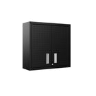 Manhattan Comfort Fortress Modern 30" Floating Garage Cabinet in Charcoal Gray - Set of 2
