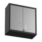 Manhattan Comfort Fortress Modern 30" Floating Garage Cabinet in Dark Gray - Set of 2