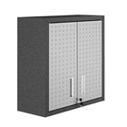 Manhattan Comfort Fortress Modern 30" Floating Garage Cabinet in Dark Gray - Set of 2