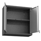 Manhattan Comfort Fortress Modern 30" Floating Garage Cabinet in Dark Gray - Set of 2