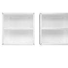 Manhattan Comfort Fortress Modern 30" Floating Garage Cabinet in White - Set of 2