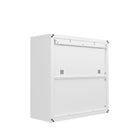 Manhattan Comfort Fortress Modern 30" Floating Garage Cabinet in White - Set of 2