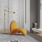 Manhattan Comfort MoMa Modern Wool Blend Accent Chair in Yellow - Set of 2