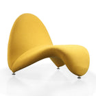 Manhattan Comfort MoMa Modern Wool Blend Accent Chair in Yellow - Set of 2