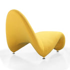 Manhattan Comfort MoMa Modern Wool Blend Accent Chair in Yellow - Set of 2