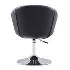 Manhattan Comfort Hopper Modern Upholstered Swivel Lounge Chair in Black - Set of 2