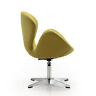 Manhattan Comfort Raspberry Modern Upholstered Swivel Lounge Chair in Green - Set of 2
