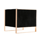 Manhattan Comfort Trillium Mid-Century Modern Velvet Lounge Chair in Black - Set of 2