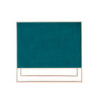 Manhattan Comfort Trillium Mid-Century Modern Velvet Lounge Chair in Teal - Set of 2