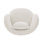 Manhattan Comfort Siri Modern Upholstered Lounge Chair in Cream - Set of 2
