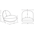 Manhattan Comfort Edina Modern Boucle Lounge Chair in White - Set of 2