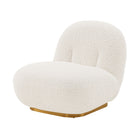 Manhattan Comfort Edina Modern Boucle Lounge Chair in White - Set of 2