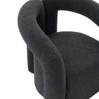 Manhattan Comfort Darian Modern Boucle Lounge Chair in Black - Set of 2