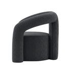 Manhattan Comfort Darian Modern Boucle Lounge Chair in Black - Set of 2