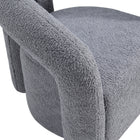 Manhattan Comfort Darian Modern Boucle Lounge Chair in Gray - Set of 2