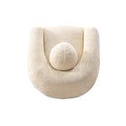 Manhattan Comfort Tribeca Mid-Century Modern 2-Piece Sofa Set in Cream