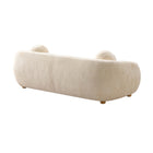 Manhattan Comfort Tribeca Mid-Century Modern 2-Piece Sofa Set in Cream