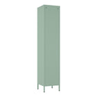 Manhattan Comfort Naomi Modern 2-Piece Metal Storage Cabinets in Sage Green