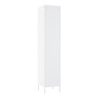 Manhattan Comfort Naomi Modern 2-Piece Metal Storage Cabinets in White