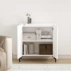 Manhattan Comfort Abbey Modern 2-Piece Buffet and Accent Cabinet in White