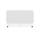 Manhattan Comfort Abbey Modern 2-Piece Buffet and Accent Cabinet in White