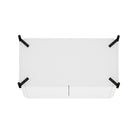 Manhattan Comfort Abbey Modern 2-Piece Buffet and Accent Cabinet in White