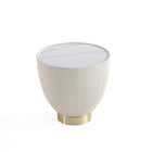 Manhattan Comfort Anderson Modern 2-Piece Coffee Table & End Table Set in Cream - 2-AT01-CR