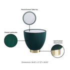 Manhattan Comfort Anderson Modern 2-Piece Coffee Table & End Table Set in Green - 2-AT01-GR