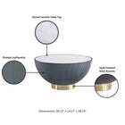 Manhattan Comfort Anderson Modern 2-Piece Coffee Table & End Table Set in Gray - 2-AT01-GY