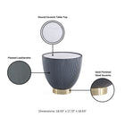 Manhattan Comfort Anderson Modern 2-Piece Coffee Table & End Table Set in Gray - 2-AT01-GY