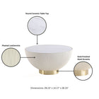 Manhattan Comfort Anderson Modern 2-Piece Coffee Table & End Table Set in Cream - 2-AT02-CR