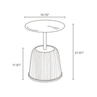 Manhattan Comfort Anderson Modern 2-Piece Coffee Table & End Table Set in Cream and Gray - 2-AT02-CRGY