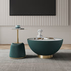 Manhattan Comfort Anderson Modern 2-Piece Coffee Table & End Table Set in Green - 2-AT02-GR
