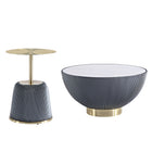 Manhattan Comfort Anderson Modern 2-Piece Coffee Table & End Table Set in Gray