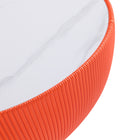 Manhattan Comfort Anderson Modern 2-Piece Coffee Table & End Table Set in Orange - 2-AT02-OR