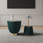 Manhattan Comfort Anderson Modern 2-Piece End Table in Green