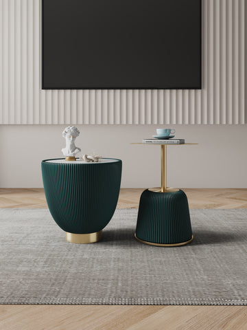Manhattan Comfort Anderson Modern 2-Piece End Table in Green