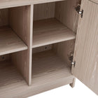 Manhattan Comfort Jodie Mid-Century Modern 31" Bookcase Cabinet in Whitewashed Oak (6-Shelf) - Set of 2