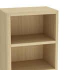 Manhattan Comfort Rivington Modern 28" Open Bookcase in Natural Oak - Set of 2
