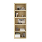 Manhattan Comfort Rivington Modern 28" Open Bookcase in Natural Oak - Set of 2
