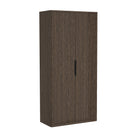 Manhattan Comfort Rivington Modern 38" Bookcase Cabinet in Walnut - Set of 2 - 2-BC004-BR