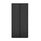 Manhattan Comfort Rivington Modern 38" Bookcase Cabinet in Black - Set of 2 - 2-BC005-BK