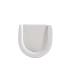 Manhattan Comfort Augusta Modern Metal Upholstered Barstool in White - Set of 2