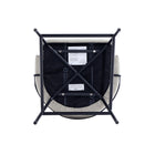 Manhattan Comfort Gracie Modern Metal Upholstered Barstool in Stone Gray and Black - Set of 2