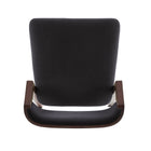 Manhattan Comfort Patricia Modern Wood Upholstered Barstool in Black - Set of 2