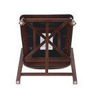 Manhattan Comfort Patricia Modern Wood Upholstered Barstool in Black - Set of 2