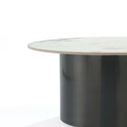 Manhattan Comfort Alondra Modern Glam 2-Piece Coffee Table & End Table Set in Black