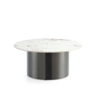 Manhattan Comfort Alondra Modern Glam 2-Piece Coffee Table & End Table Set in Black